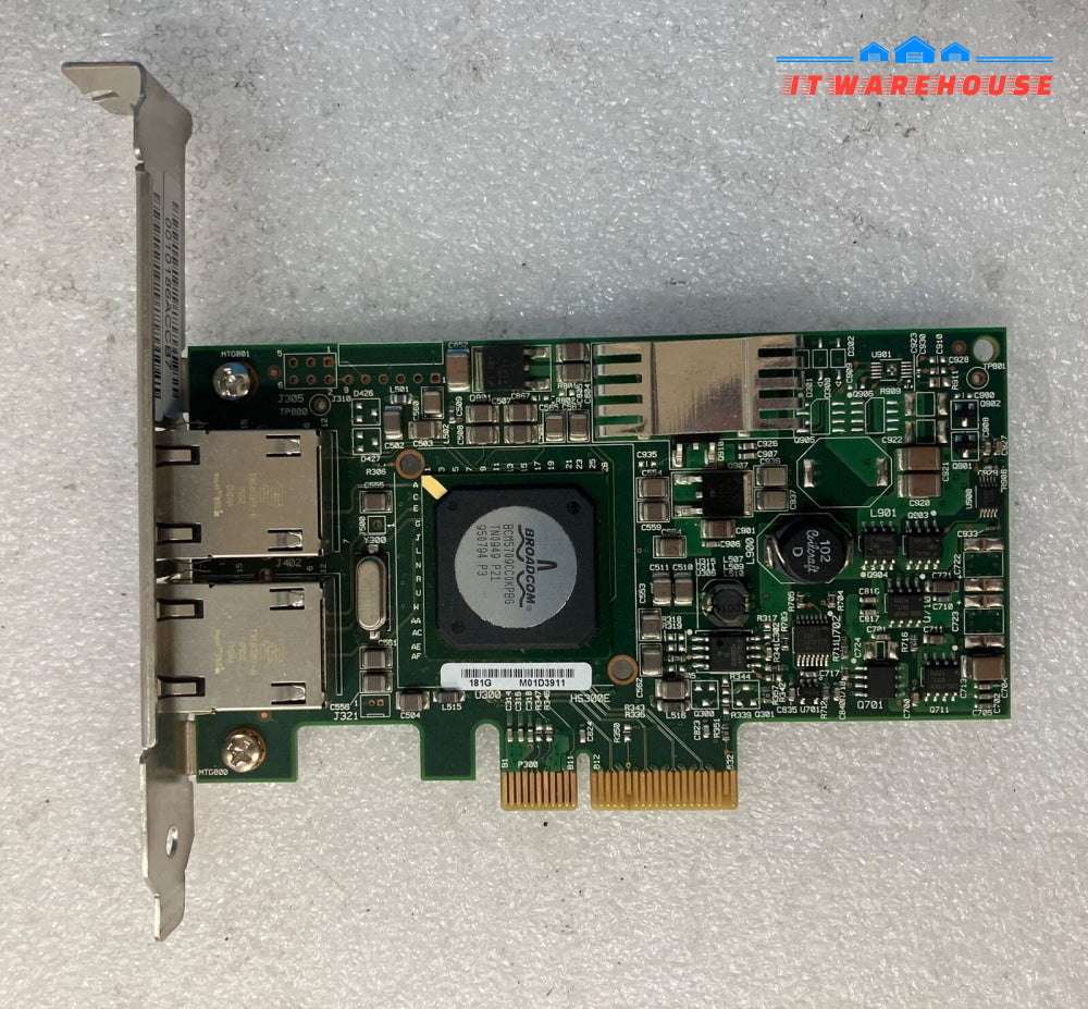 Dell Broadcom 5709 Dual Port PCIe 1G Gigabit Network Adapter Card 0F169G F169G ~
