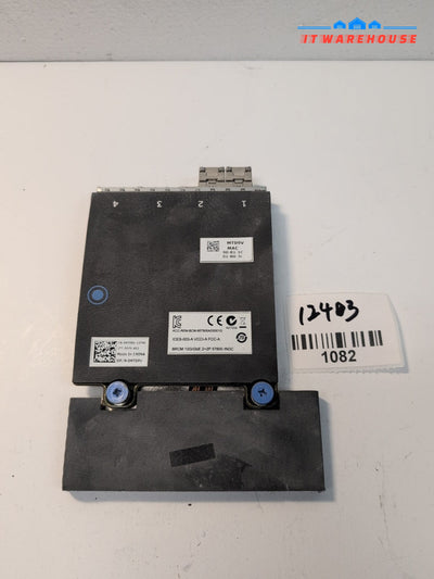  Dell Broadcom MT09V 0MT09V  57800S Quad Port 2x 10GbE SFP + 2x 1GbE Card -