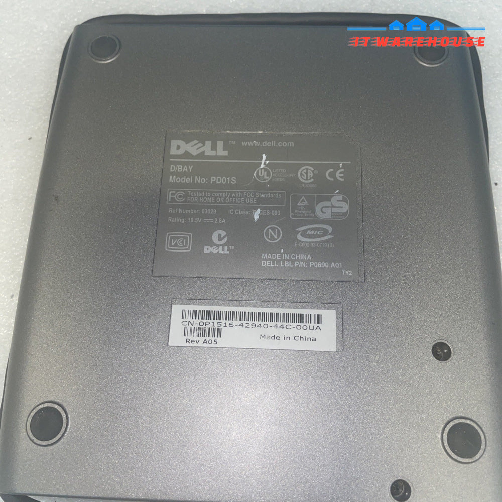 Dell D/Bay PD01S External USB Drive Bay Caddy D400 D410 Laptop