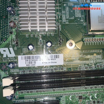 Dell Dimension Intel Socket 478 Motherboard  PN: 7W080  07W080 w/ P4 2.8GHZ CPU