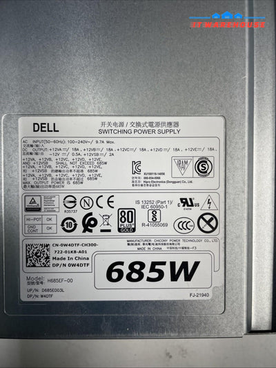 DELL H685EF-00 685W Power Supply  unit +