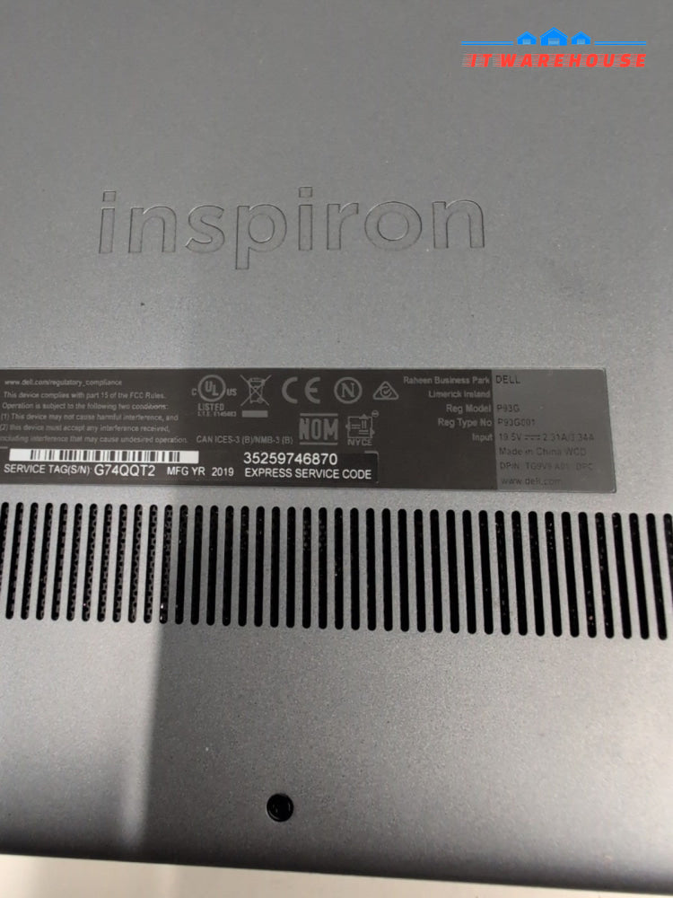 Dell Inspiron 14 5000 14" Touch Laptop i3-8145U /8GB RAM /256GB SSD /Win 11 -