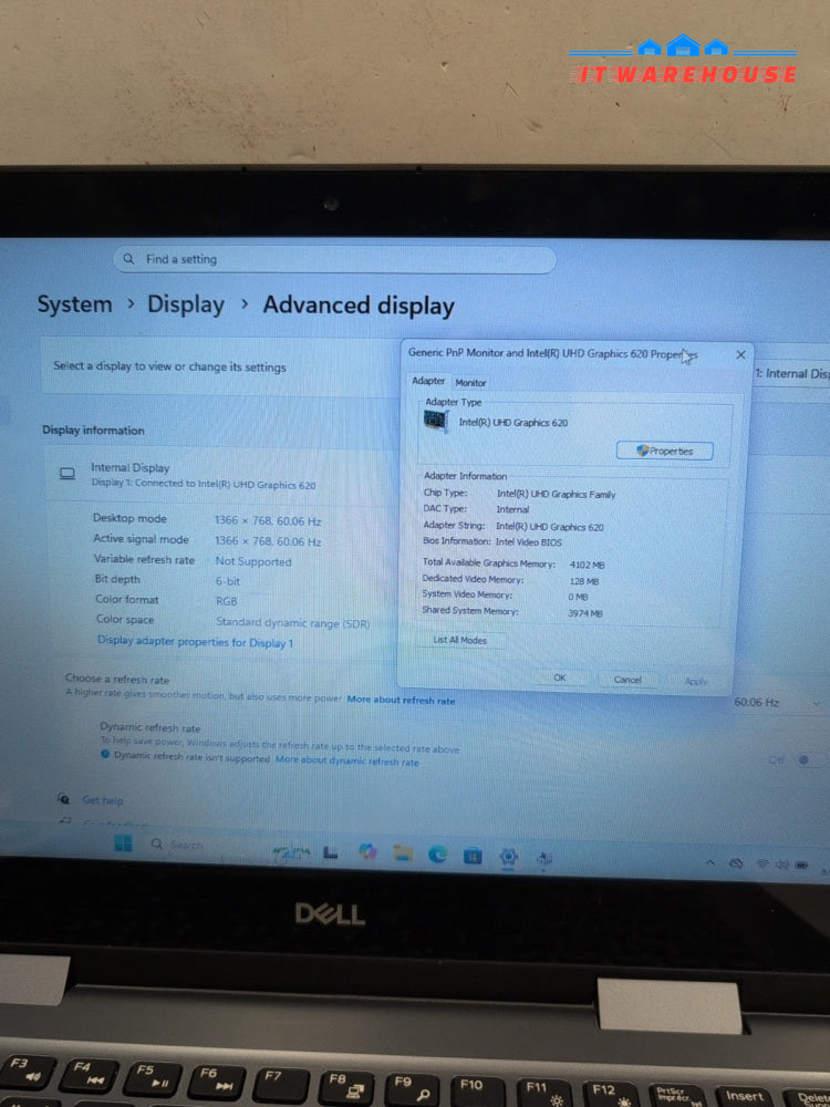 Dell Inspiron 14 5000 14" Touch Laptop i3-8145U /8GB RAM /256GB SSD /Win 11 -