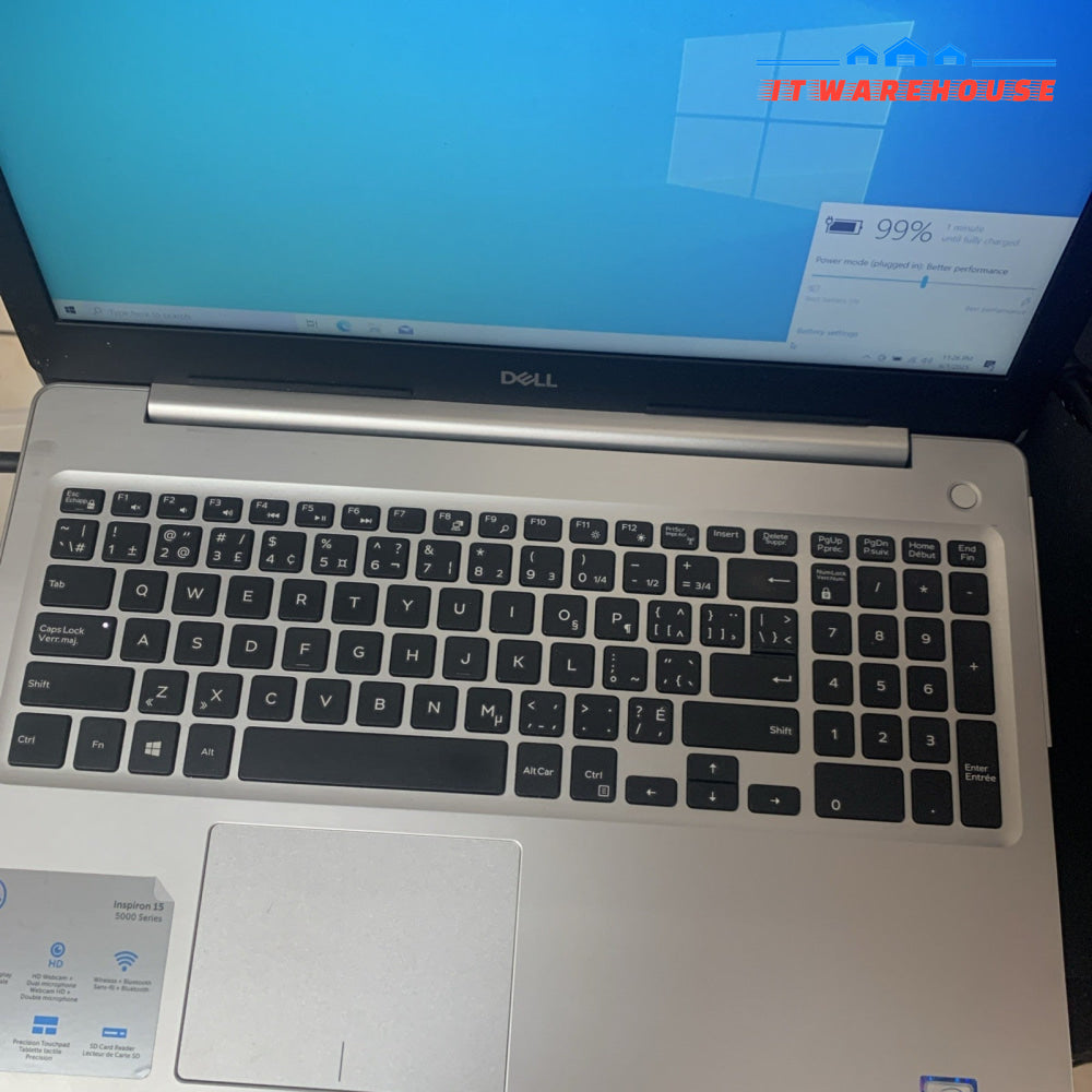 Dell Inspiron 15 5000 i5-8250U 8GB RAM 240GB SSD 15.6”  Windows 10  laptop