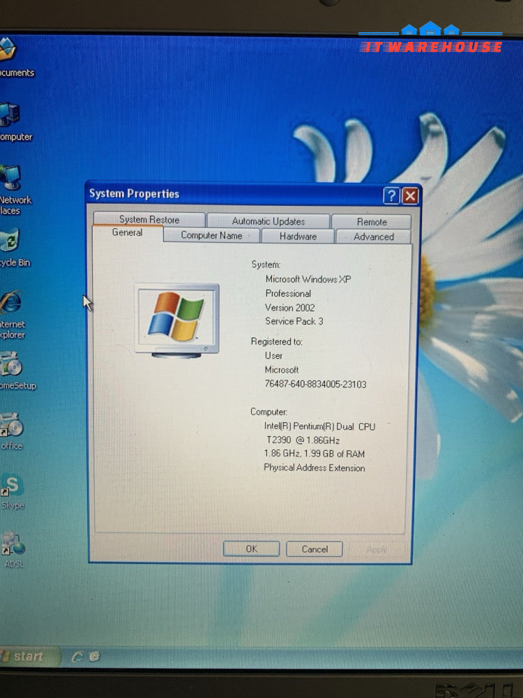 Dell Inspiron 1525 Retro Gaming Laptop 2-core 1.86GHz 2GB (Windows xp Pro sp3)