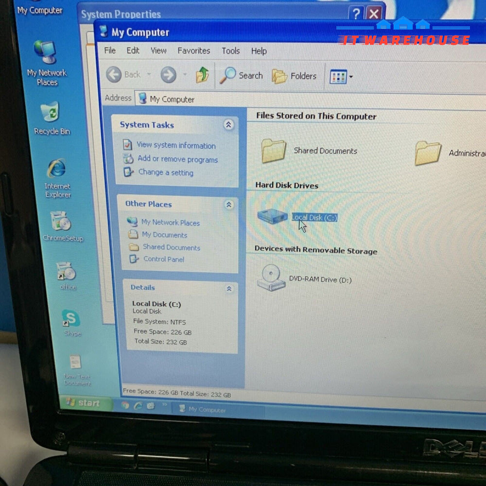 Dell Inspiron 1545 Laptop Intel C2D T5800 3GB 250GB Windows XP   (good battery)