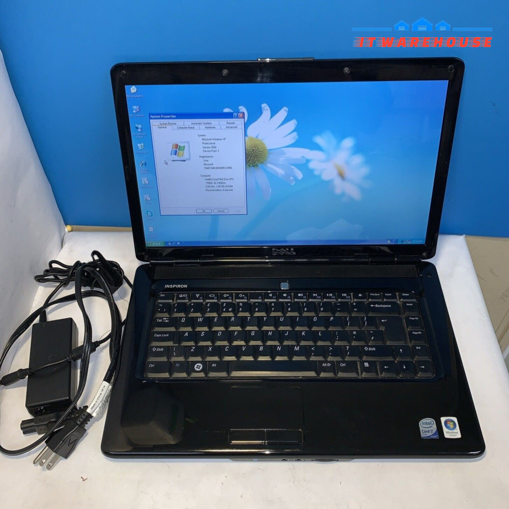 Dell Inspiron 1545 Laptop Intel C2D T5800 3GB 250GB Windows XP   (good battery)