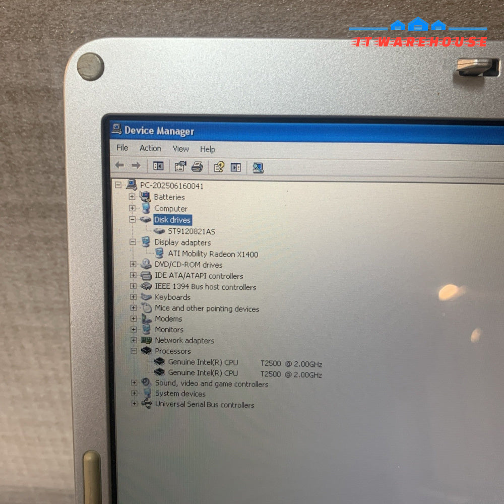 Dell Inspiron 6400 15.4” Laptop Core 2 Duo T2500 2GHz 1GB RAM 120G indows XP Pro