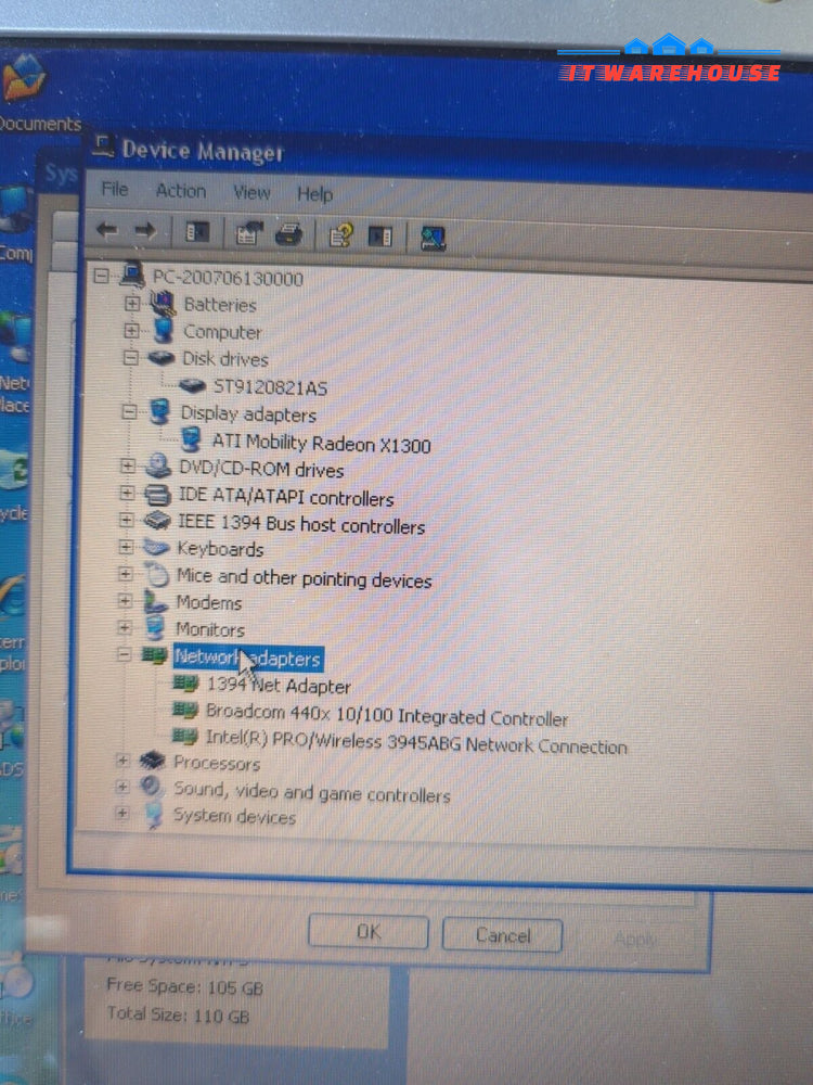 Dell Inspiron 6400 15’’ Laptop Intel T2500 Cpu/ 2Gb Ram/ 120Gb Hdd/Windows Xp -