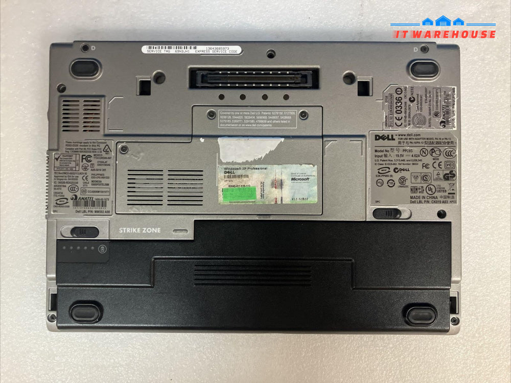 Dell Latitude D430 12" Laptop Intel Core 2 Duo CPU / 2GB RAM / No HDD (Read) ~