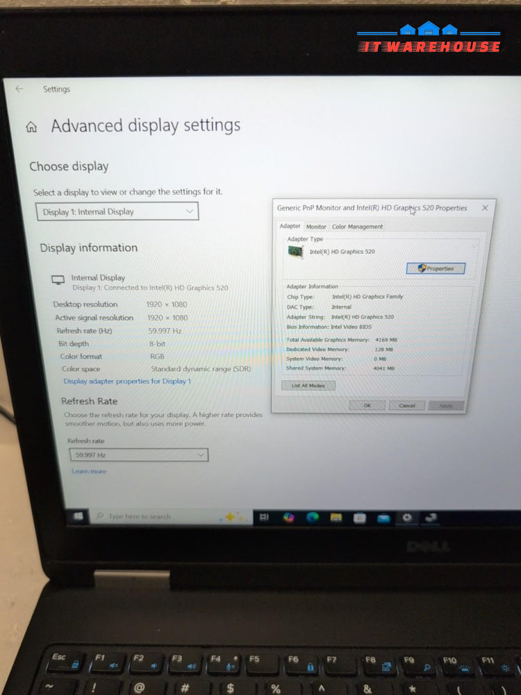 Dell Latitude E5570 15.6" Laptop i5-6300U CPU/8GB/256GB NVMe/Win10 (No Battery)-
