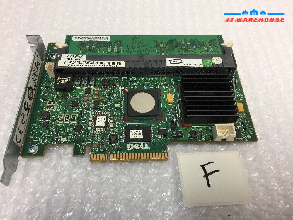 - Dell MX961 PERC 5i SAS RAID Controller Card DM255 w/ 256MB Memory