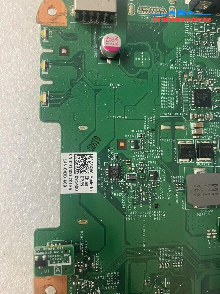 Dell N5030 Laptop CN-091400 Intel Pentium T4500 DDR3 Motherboard 01K2W8 Tested ~