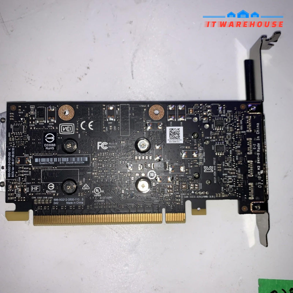 Dell NVIDIA Quadro P400 2GB GDDR5 Full Height Video Card 3x Mini DP DisplayPort
