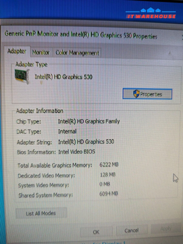 Dell OptiPlex 3040M Micro PC i5-6500T 12GB RAM 480GB SSD Gigabit Win 10 Pro -