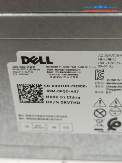 Dell OptiPlex 3670 Power Supply 290W RVTHD 0RVTHD H290AM-00 Tested