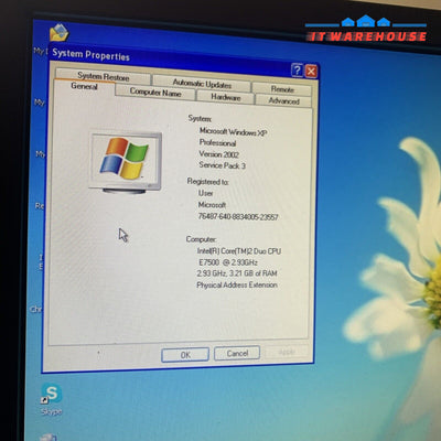 Dell OptiPlex 780 Desktop Intel C2D E7500 CPU / 4GB RAM / 250GB HD/ Win XP SP3