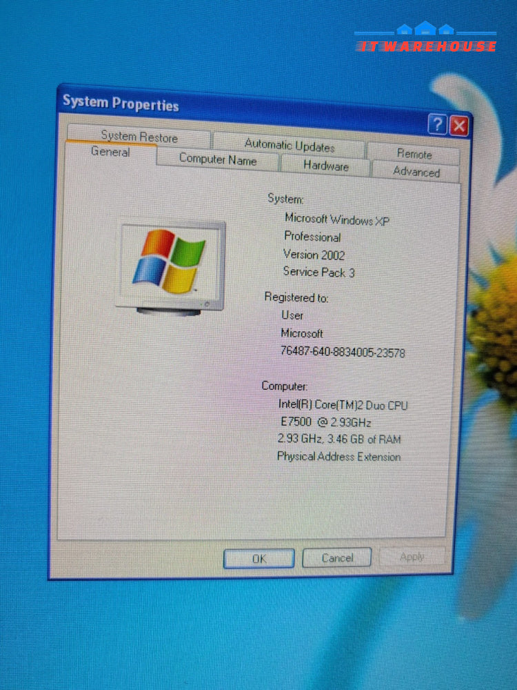 Dell OptiPlex 780 SFF PC Core 2 Duo E7500 CPU/4GB Ram/250GB HDD/Windows XP SP3 -