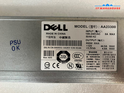 ~ Dell Poweredge 1850 Server Power Supply Module 550W JD090 0X0551 X0551 AA23300