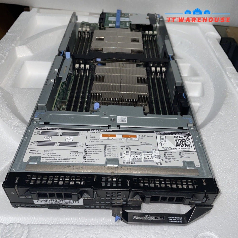 DELL POWEREDGE FC640 Server (memory and hard drives not included)