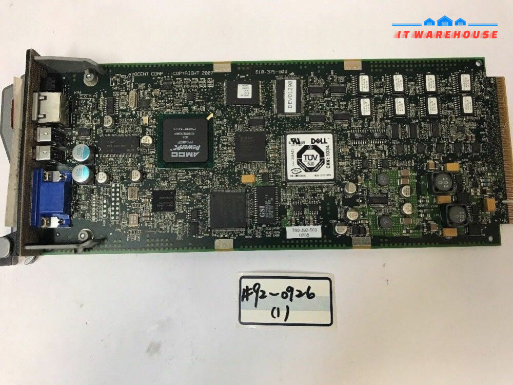 - Dell Poweredge M1000e IVKM Analog Switch Module - 0K036D