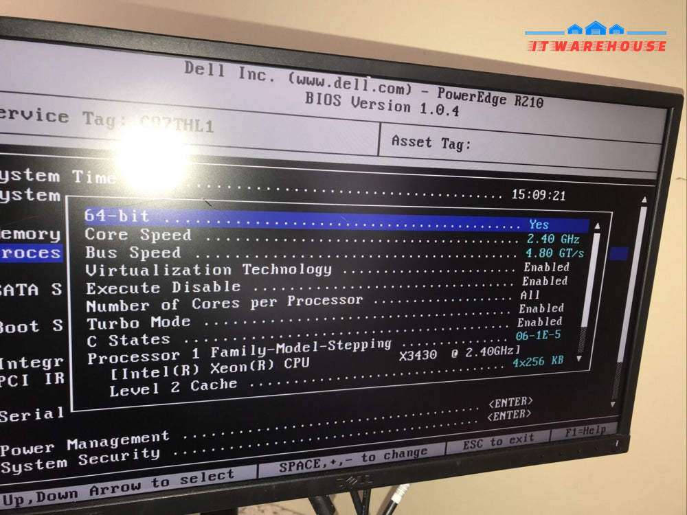 Dell PowerEdge R210 Server Intel Xeon X3430 2.40GHz 4GB RAM DVD ROM No HDD
