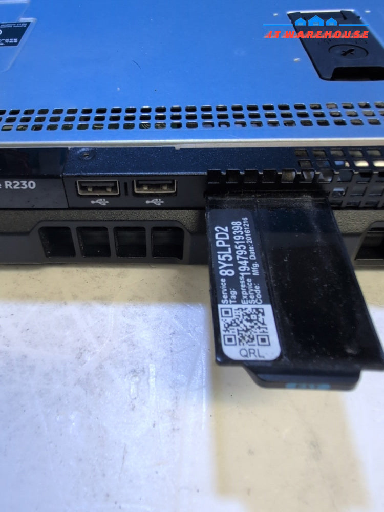 Dell PowerEdge R230 - Xeon E3-1220 v5/64GB DDR4 /PERC H330/250W PSU (NO HDD) -