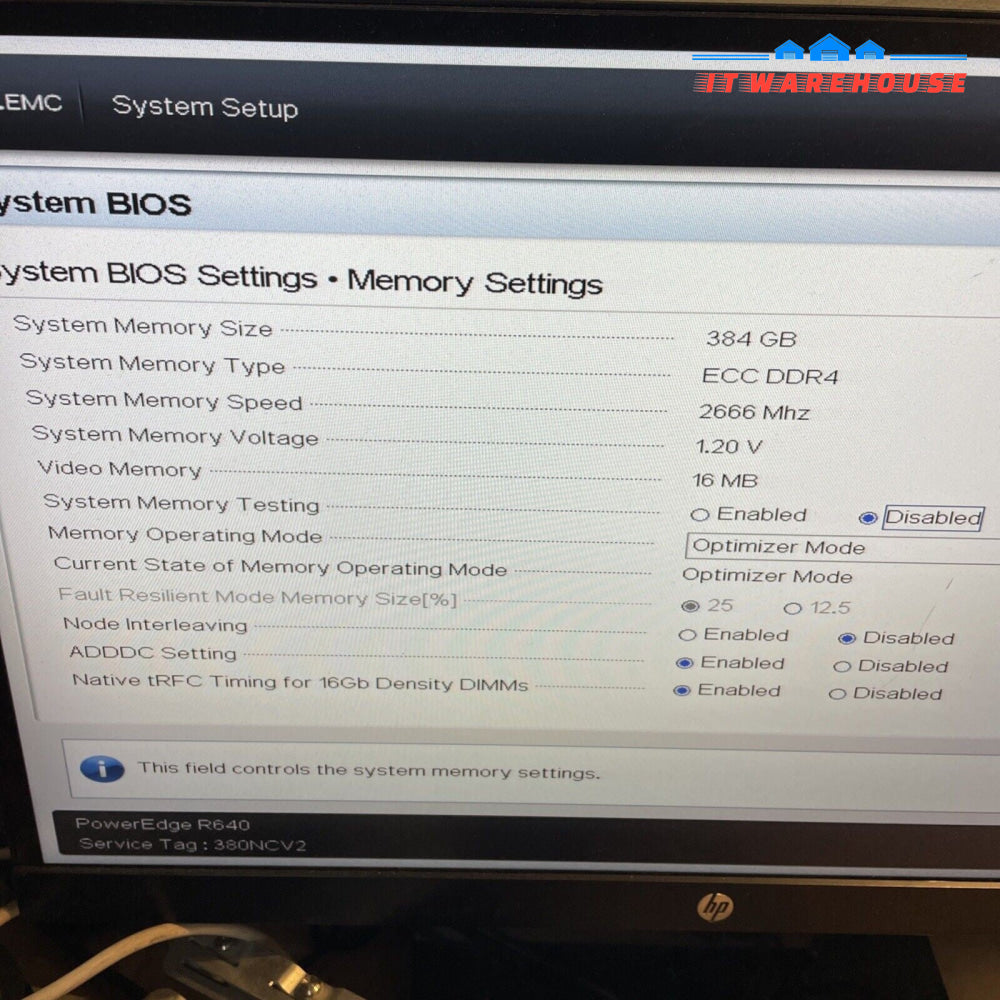 Dell PowerEdge R640 2x Xeon Gold 6136 3.0Ghz,384GB Ram 240G+1.6TB SSD Server