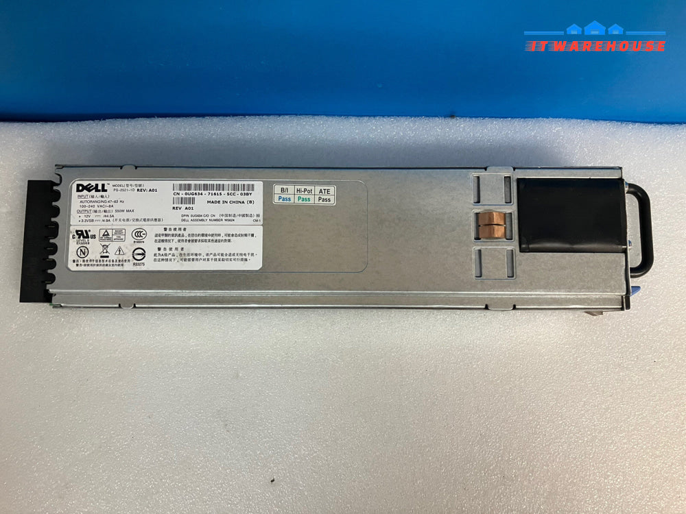 ~ DELL POWEREDGE SERVER POWER SUPPLY UNIT 550W PS-2521-1D 0UG634 UG634