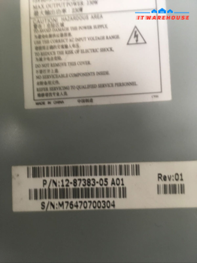+ Dell PowerVault 114T 230 Watts POWER SUPPLY HIPRO HP-U230EF3 R5 12-87383-05
