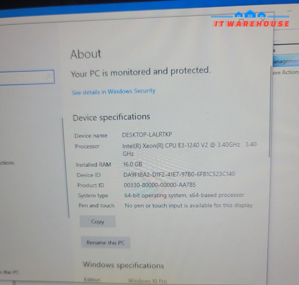 - Dell Precision T1650 Workstation XEON E3-1240 V2/16GB /128GB SSD+1TB HDD/WIN10