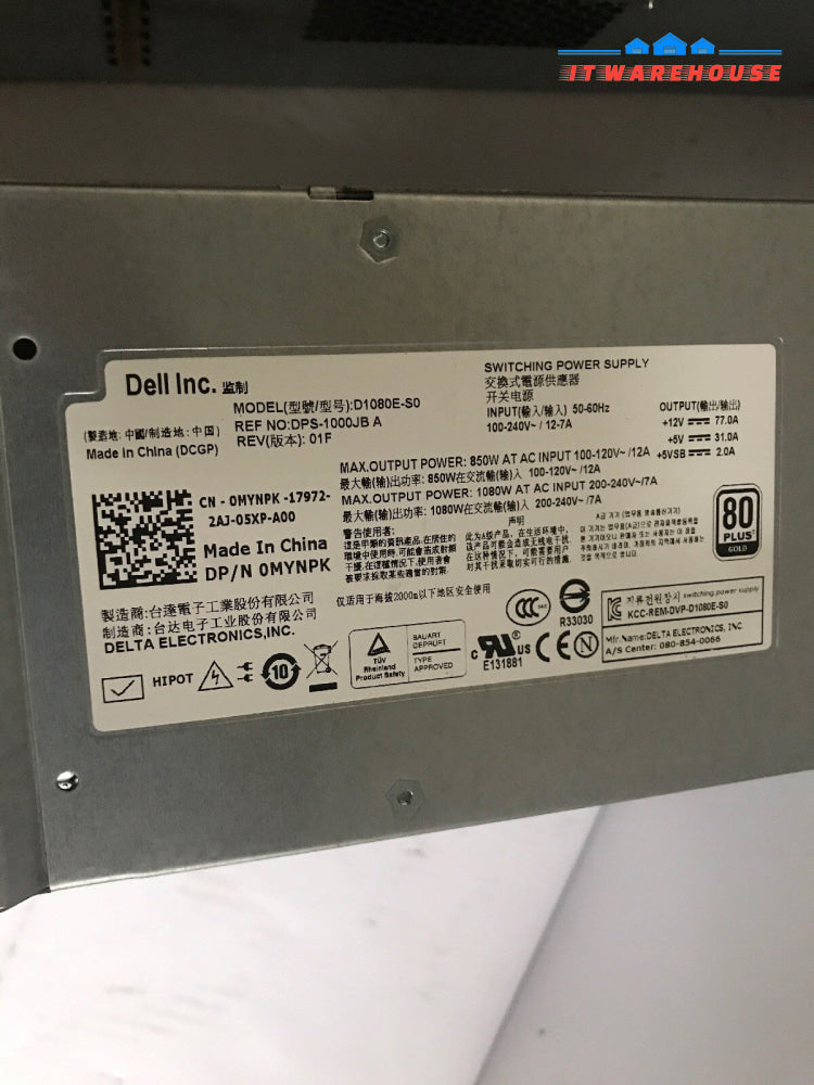 Dell PS6100 EqualLogic 1080-Watt Power Supply D1080E-S0 MYNPK @@@