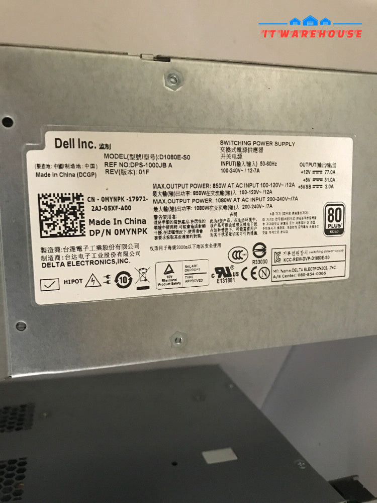 Dell PS6100 EqualLogic 1080-Watt Power Supply D1080E-S0 MYNPK @@@