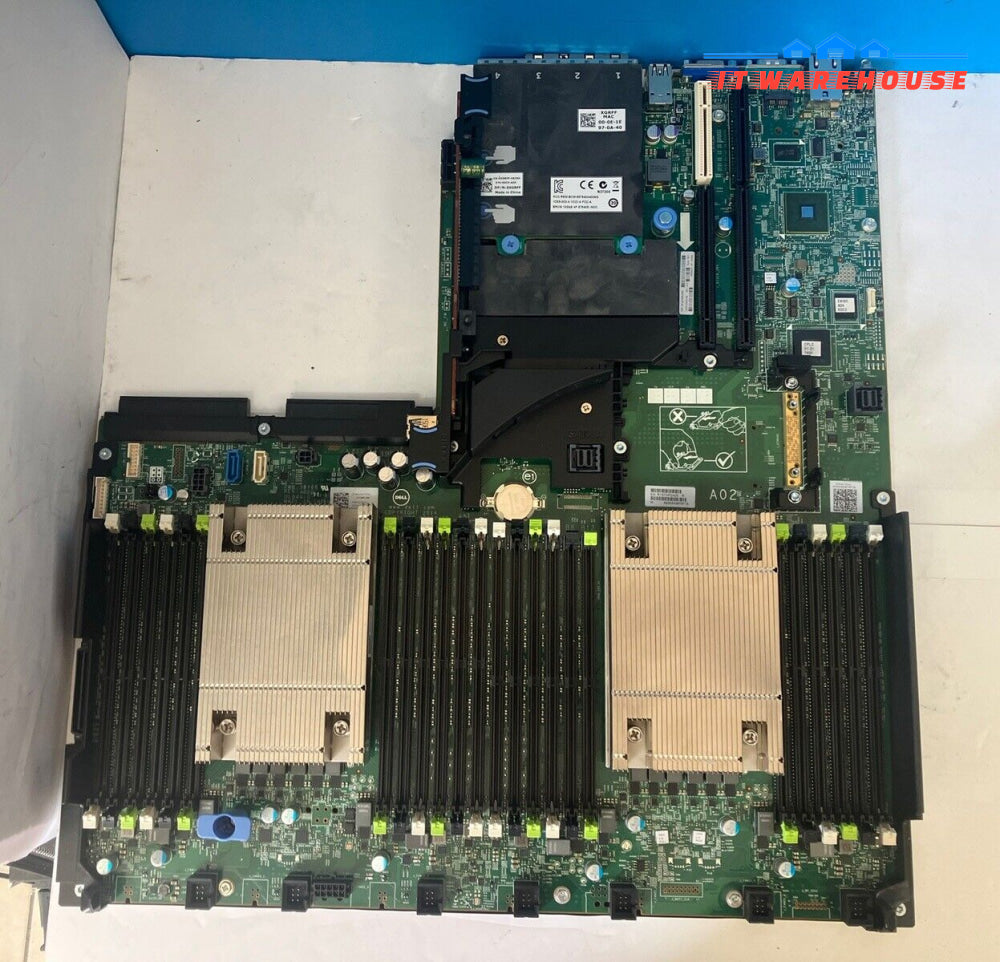 Dell R630 Server Motherboard 0Cncjw Ddr4 Dual E5-2630V3 Cpu W/ Sfp + Card Xgrff ~