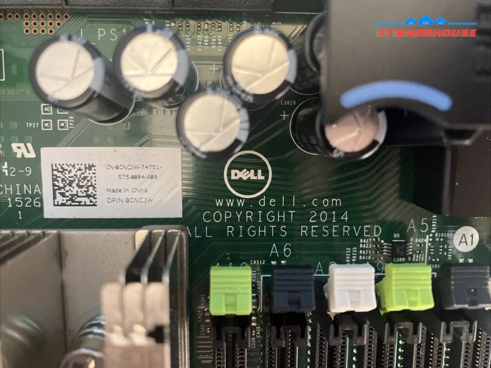 Dell R630 Server Motherboard 0Cncjw Ddr4 Dual E5-2630V3 Cpu W/ Sfp + Card Xgrff ~