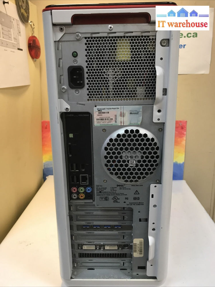 Dell Studio Xps 435T/9000 Desktop I7-920 2.67Ghz Gtx 260 12Gb Ram 1Tb Hdd Win10