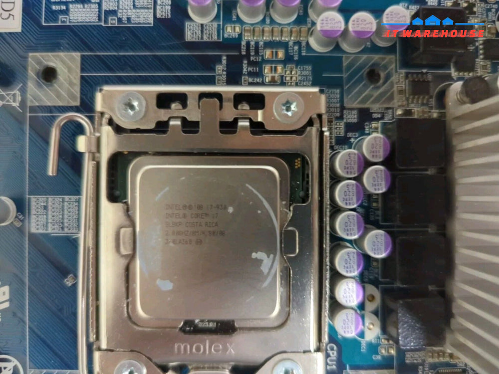 Dell Studio Xps 9100 Motherboard /W I7-930 Cpu + Io Shield 5Dn3X 05Dn3X Tested -