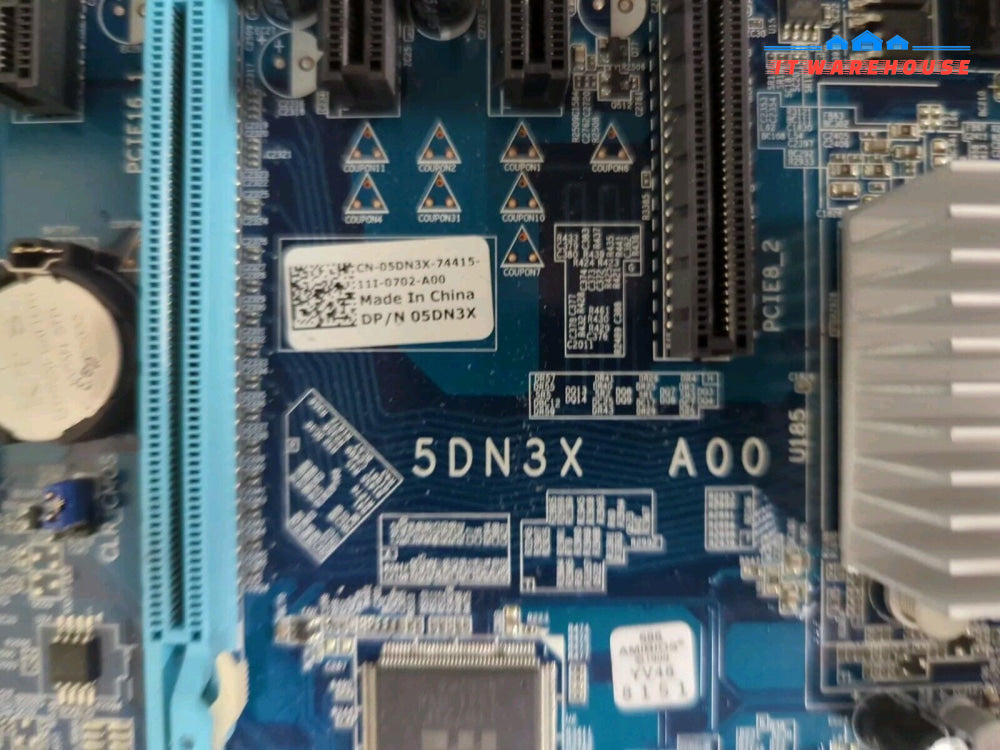 Dell Studio Xps 9100 Motherboard /W I7-930 Cpu + Io Shield 5Dn3X 05Dn3X Tested -