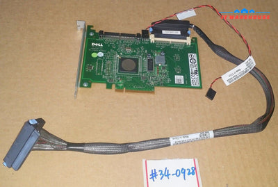 Dell UCS-61 SAS 6iR RAID Adapter 0JW063 JW063 w/ Cable JW330 +PD147 @@@