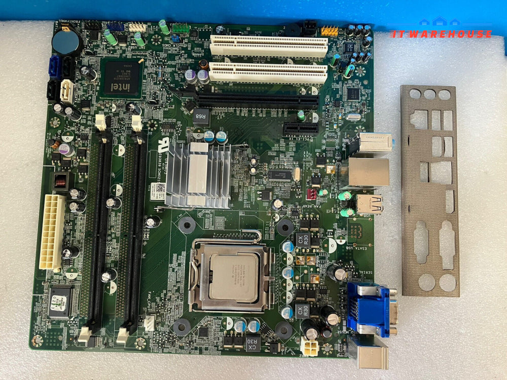 ~ DELL VOSTRO 220 MOTHERBOARD G45M03 0JJW8N E93839 W/ Pentium E5300 & IO Shield