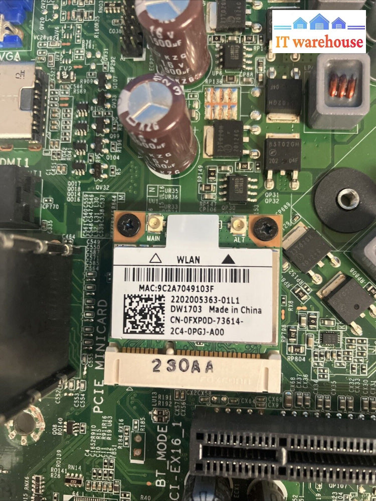 Dell Vostro 470 Motherboard 0Nw73C Ddr3 With Intel I5-3350P Cpu & I/O Shield ~