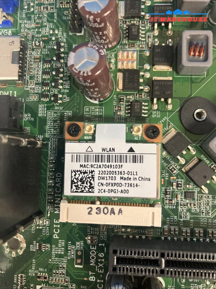 Dell Vostro 470 Motherboard 0NW73C DDR3 With Intel i5-3350P CPU & I/O Shield ~