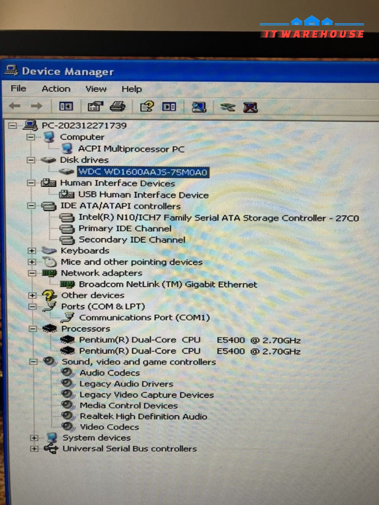 ~ Dell Vostro D07M Desktop Dual-Core E5400 CPU / 4GB RAM / 160GB HDD/ Win XP Pro