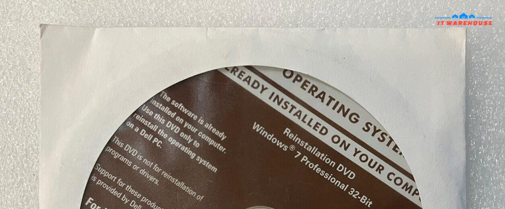 ~ Dell Windows 7 Pro 32-bit Operating System Reinstallation DVD 0PPK5P (No Key)