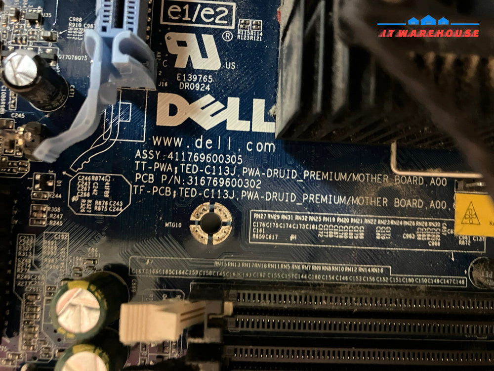 ~ Dell XPS 630i Desktop Motherboard CN-0C113J 316769600302 W/ Core 2 Quad Q8200