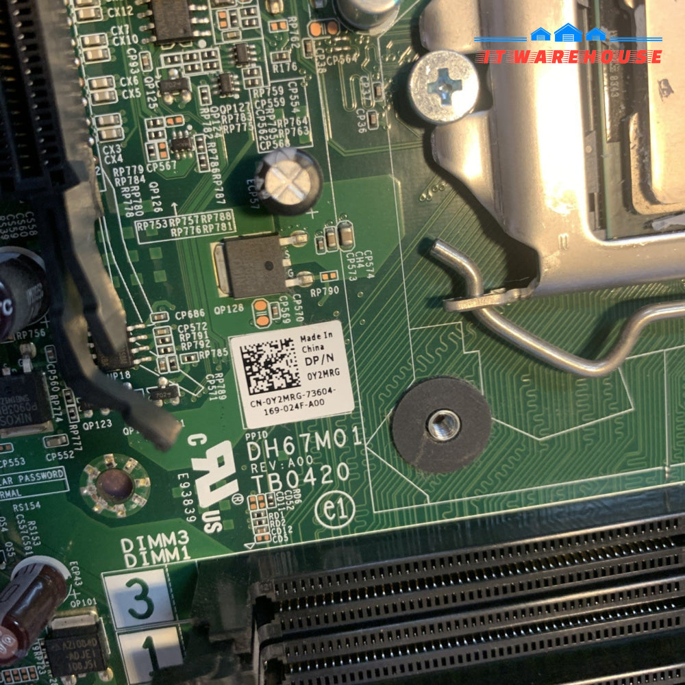 Dell Y2MRG Vostro 460 XPS 8300 Series LGA1155 Motherboard with i7-2600 CPU