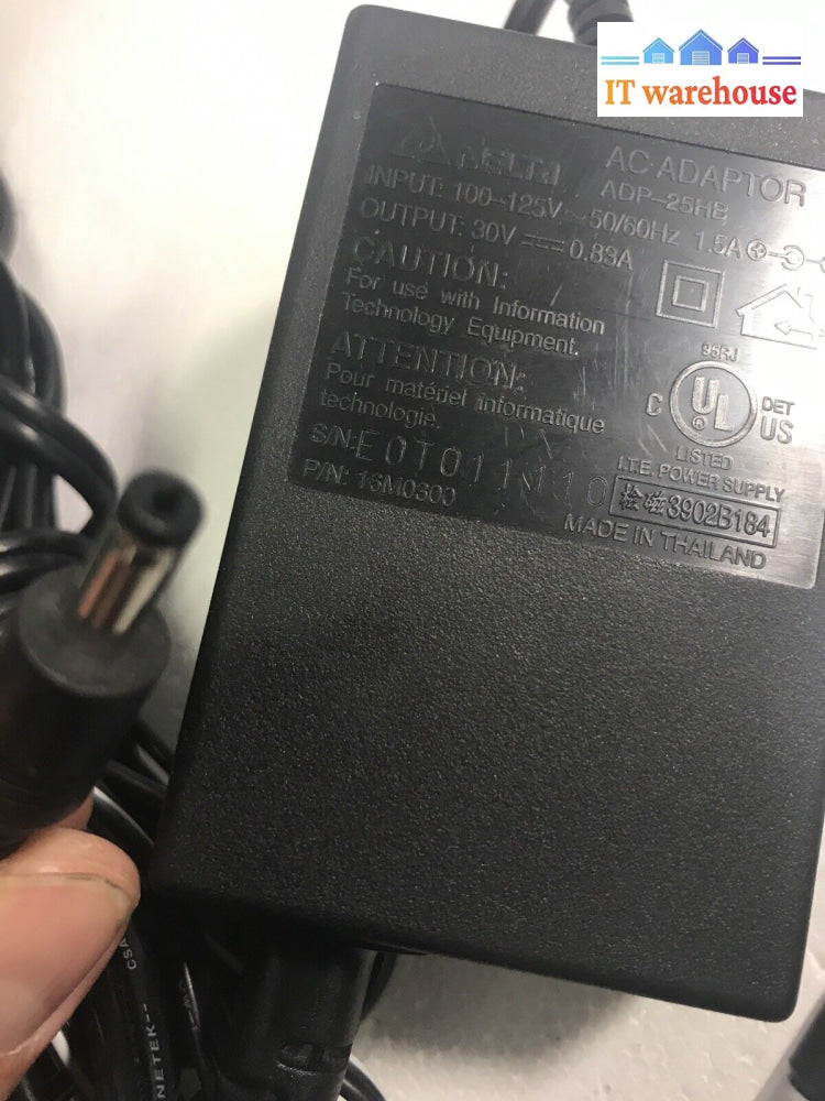 Delta Ac Adapter Model Adp-25Hb 30V