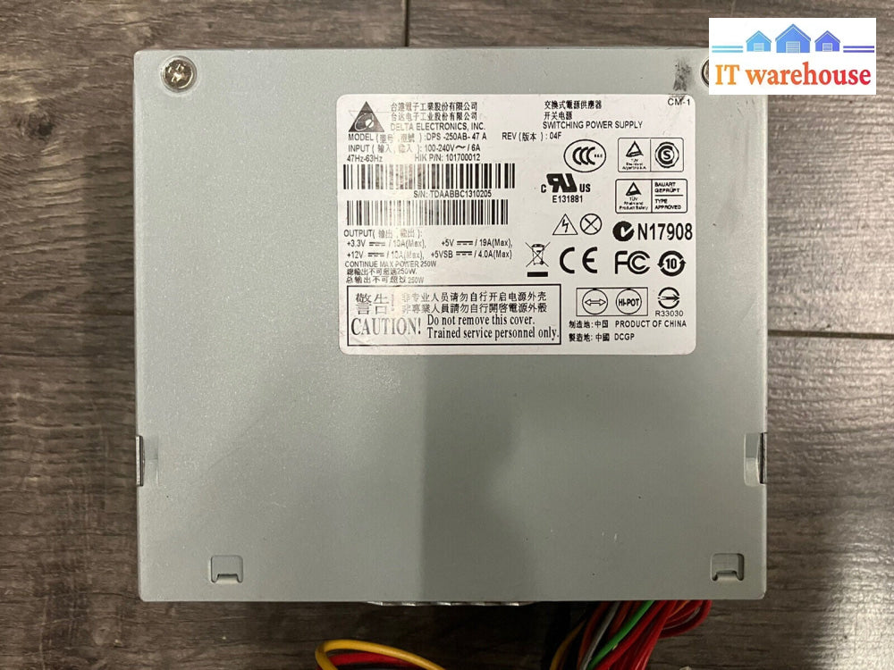 ~ Delta DPS -250AB- 47 A. 250W Power Supply HIK 101700012