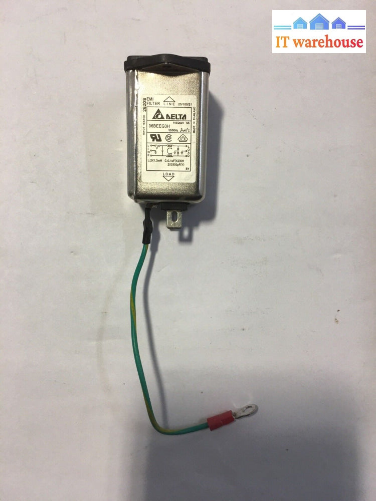 ~ Delta Electronics 06Beeg3H Emi Filter For Zebra 140Xi4 Thermal Label Printer