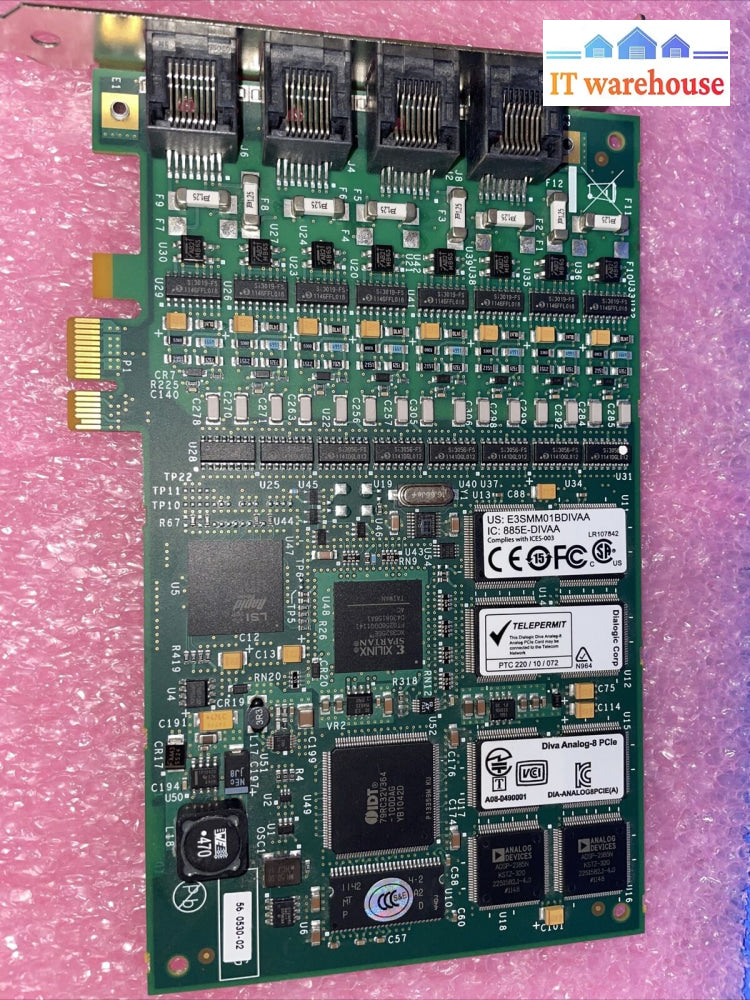 Dialogic Diva Analog-8 Pcie 50-0425-02 Card